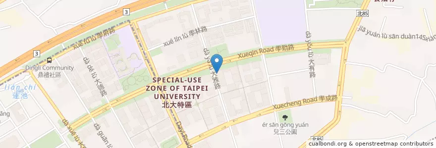 Mapa de ubicacion de 星巴克 en Taiwán, Nuevo Taipéi, 樹林區.