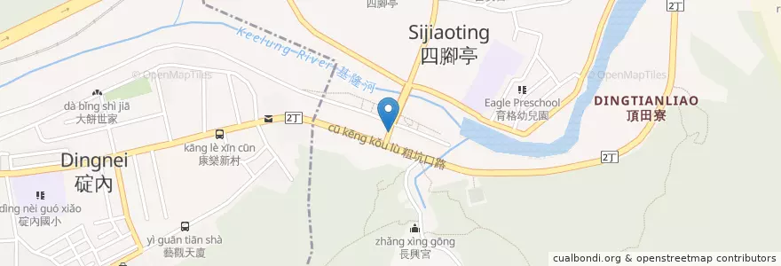 Mapa de ubicacion de 橋頭排骨麵 en 臺灣, 新北市, 瑞芳區.