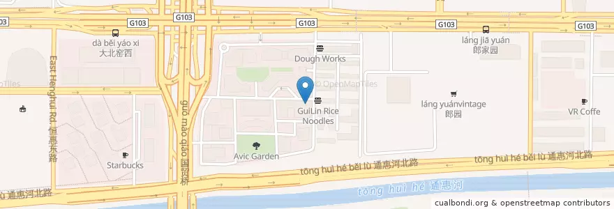 Mapa de ubicacion de Annie's en 中国, 北京市, 河北省, 朝阳区 / Chaoyang.