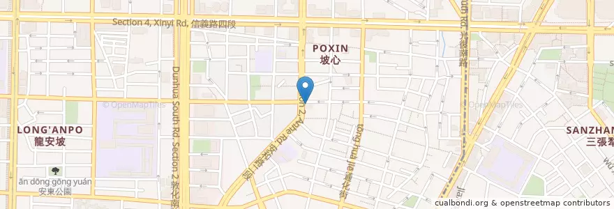 Mapa de ubicacion de 台北安和郵局 en 臺灣, 新北市, 臺北市, 大安區.