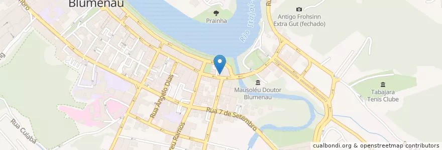 Mapa de ubicacion de Restaurante Chinês en Brazil, Jižní Region, Santa Catarina, Região Geográfica Intermediária De Blumenau, Microrregião De Blumenau, Blumenau.