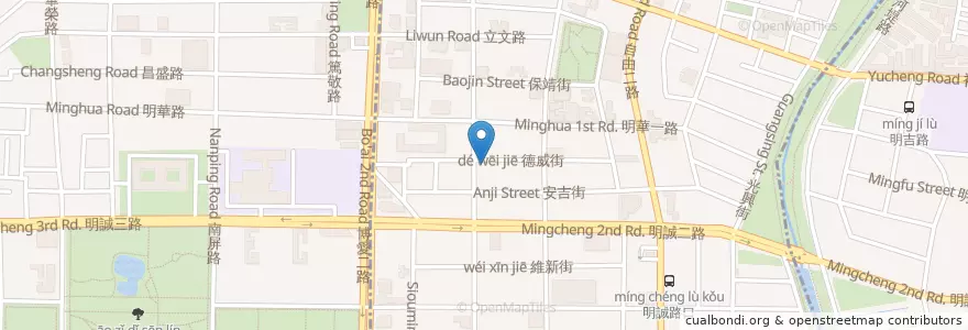Mapa de ubicacion de 源芳魚翅 en 타이완, 가오슝시, 싼민구, 쭤잉구.