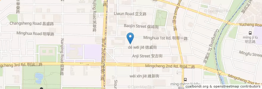 Mapa de ubicacion de 薄多義 en 타이완, 가오슝시, 쭤잉구.