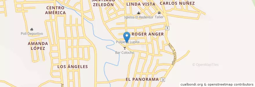 Mapa de ubicacion de Billar en Никарагуа, Jinotega, Jinotega (Municipio).
