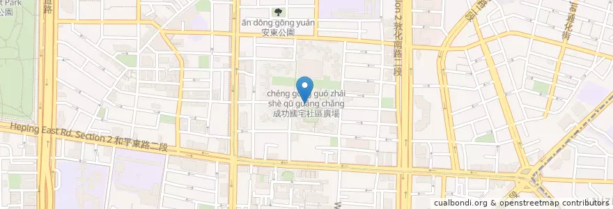 Mapa de ubicacion de 成功郵局 en Taiwan, 新北市, Taipei, 大安區.