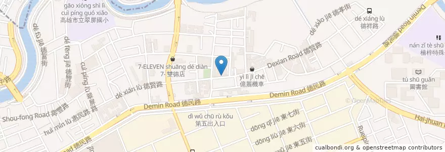 Mapa de ubicacion de 阿祥做飯給你吃 en Taiwan, Kaohsiung, Nanzi District.