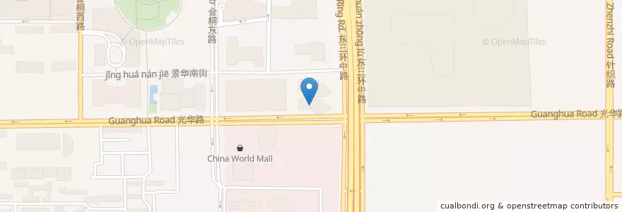 Mapa de ubicacion de Hang Seng Bank en China, Beijing, Hebei, 朝阳区 / Chaoyang.