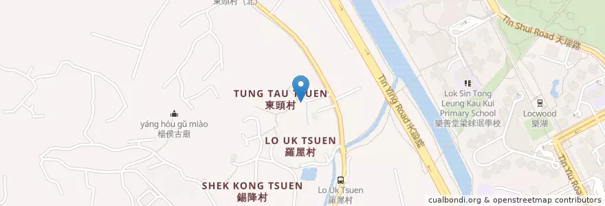 Mapa de ubicacion de 東頭村公廁 Tung Tau Tsuen Public Toilet en Chine, Hong Kong, Guangdong, Nouveaux Territoires, 元朗區 Yuen Long District.