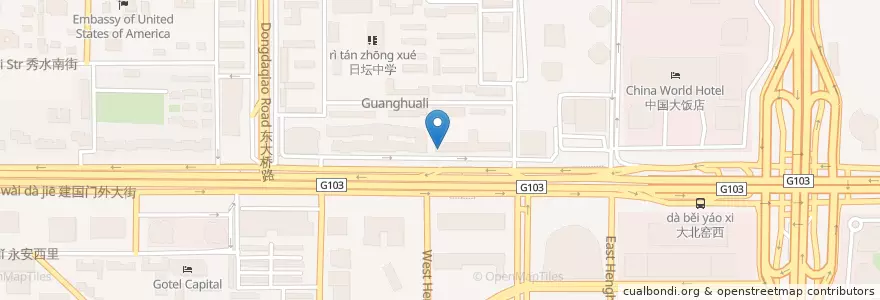 Mapa de ubicacion de HSBC en Cina, Pechino, Hebei, 朝阳区 / Chaoyang.