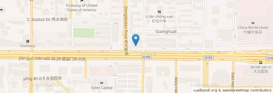 Mapa de ubicacion de McCafé en China, Pequim, Hebei, 朝阳区 / Chaoyang.