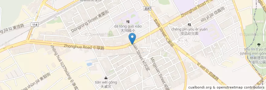 Mapa de ubicacion de 屈臣氏 en 臺灣, 新北市, 樹林區.