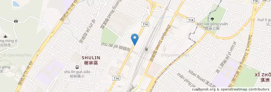Mapa de ubicacion de 八方雲集 en 台湾, 新北市, 樹林区.