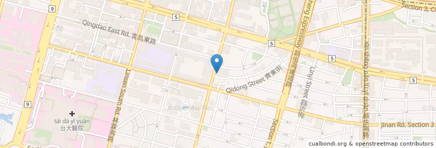 Mapa de ubicacion de 臺北杭南郵局 en 臺灣, 新北市, 臺北市, 中正區.