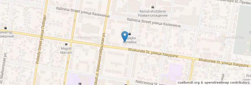 Mapa de ubicacion de УКК Майкопский en Russie, District Fédéral Du Sud, Kraï De Krasnodar, Adyguée, Городской Округ Майкоп.