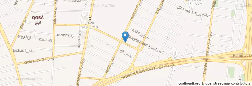 Mapa de ubicacion de کلاتتر en Irão, Teerã, شهرستان تهران, Teerã, بخش مرکزی شهرستان تهران.