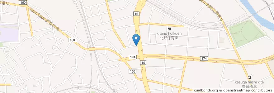 Mapa de ubicacion de あじりんらーめん en 日本, 東京都, 八王子市.
