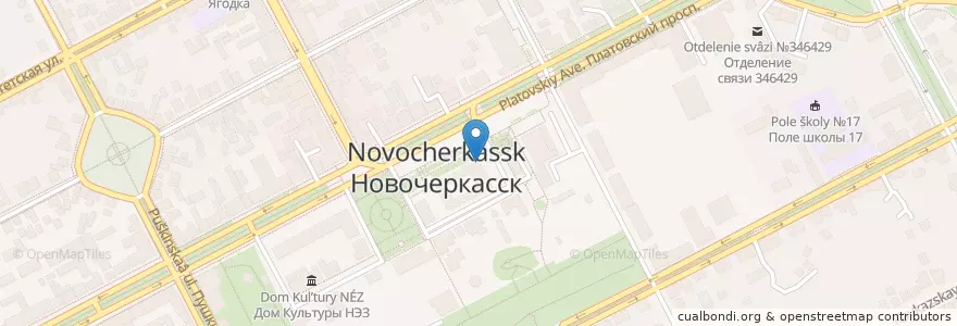 Mapa de ubicacion de Сбербанк 24 en Russia, Distretto Federale Meridionale, Oblast' Di Rostov, Городской Округ Новочеркасск.