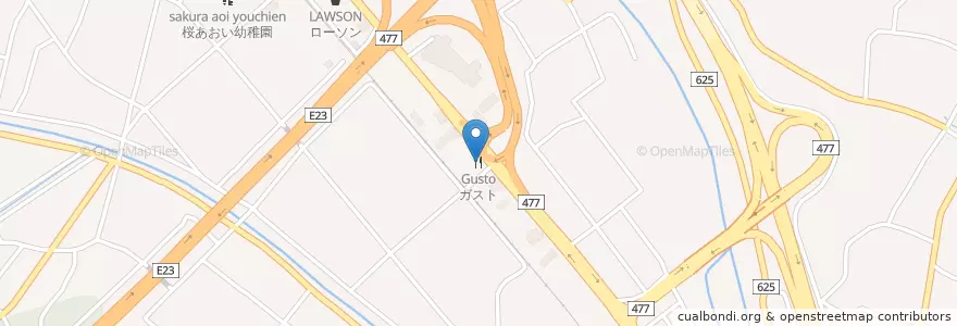 Mapa de ubicacion de ガスト en Japão, 三重県, 四日市市.