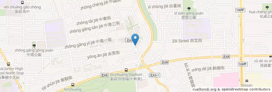 Mapa de ubicacion de 麥當勞 en 台湾, 新北市, 新荘区.