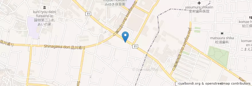Mapa de ubicacion de まつざき歯科クリニック en Japan, 東京都, 調布市.