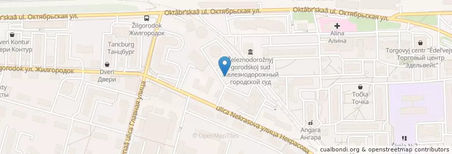 Mapa de ubicacion de Инвитро en 러시아, Центральный Федеральный Округ, Московская Область, Городской Округ Балашиха.