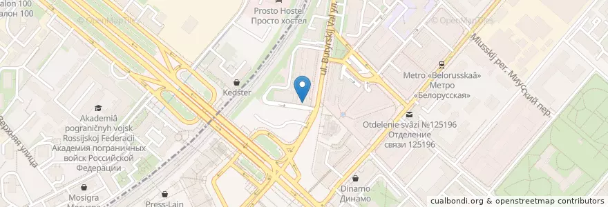 Mapa de ubicacion de Кимчи en Rússia, Distrito Federal Central, Москва, Центральный Административный Округ, Тверской Район.