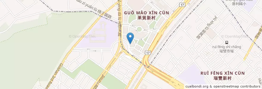 Mapa de ubicacion de 寬來順 en تايوان, كاوهسيونغ.