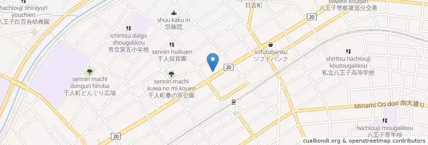 Mapa de ubicacion de ナカムラ歯科クリニック en Giappone, Tokyo, 八王子市.