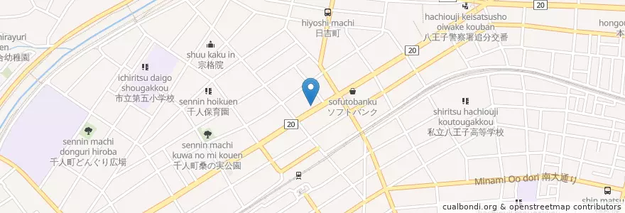 Mapa de ubicacion de ずぼらや en Japan, Tokyo, Hachioji.
