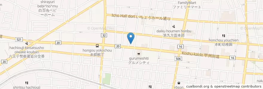Mapa de ubicacion de コムパーク en Giappone, Tokyo, 八王子市.