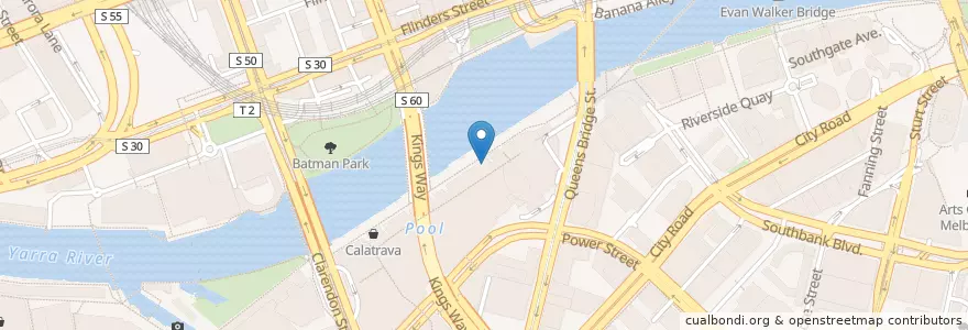 Mapa de ubicacion de Bistro Guillaume en Austrália, Victoria, City Of Melbourne.