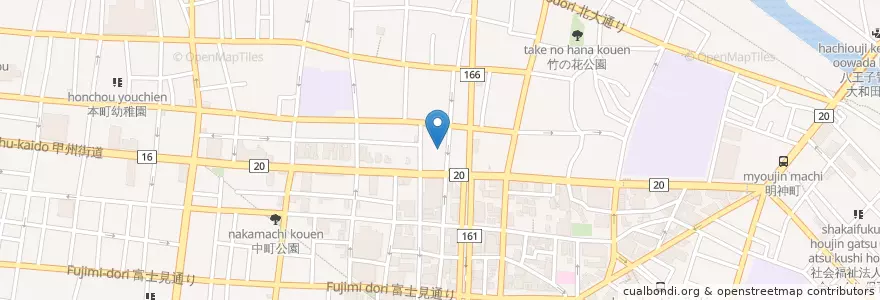 Mapa de ubicacion de NPC en Japon, Tokyo, 八王子市.