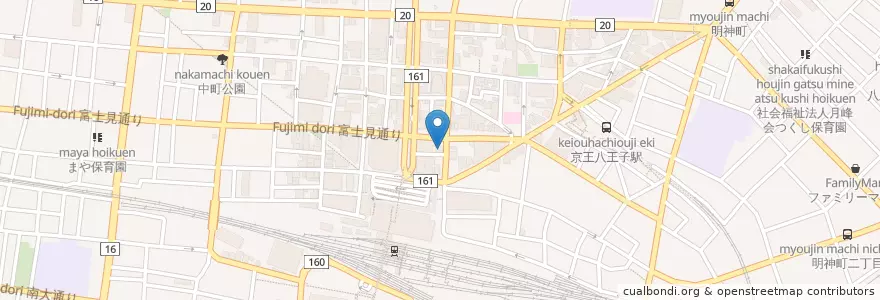 Mapa de ubicacion de 三井のリパーク en 日本, 東京都, 八王子市.