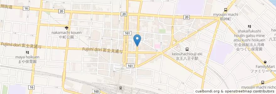 Mapa de ubicacion de 飛騨の里 en Japonya, 東京都, 八王子市.