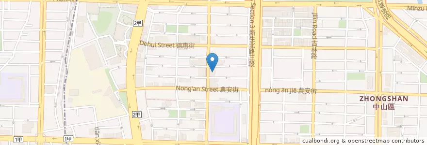 Mapa de ubicacion de 臺灣銀行 en Тайвань, Новый Тайбэй, Тайбэй.