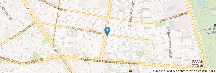 Mapa de ubicacion de 麥當勞叔叔之家 en 臺灣, 新北市, 臺北市, 大安區.