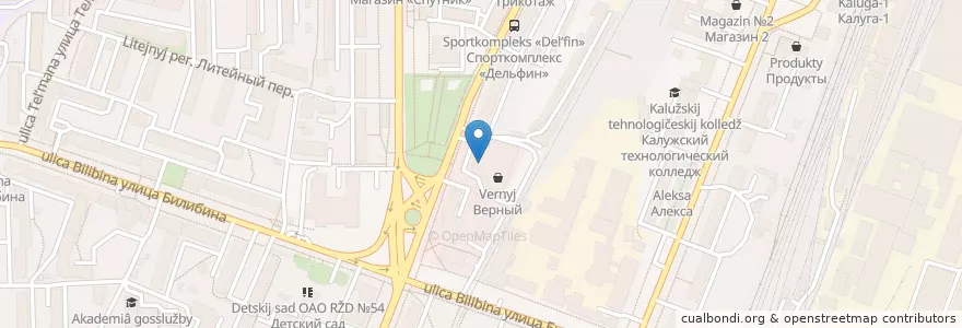 Mapa de ubicacion de Связной en Russia, Distretto Federale Centrale, Калужская Область, Городской Округ Калуга.