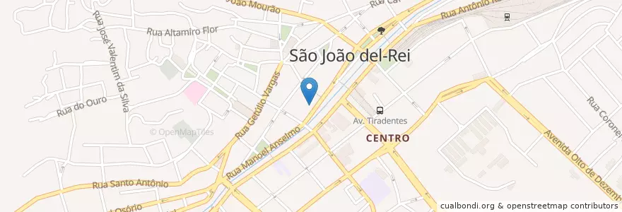Mapa de ubicacion de Santander en البَرَازِيل, المنطقة الجنوبية الشرقية, ميناس جيرايس, Região Geográfica Intermediária De Barbacena, Microrregião São João Del-Rei, São João Del-Rei.