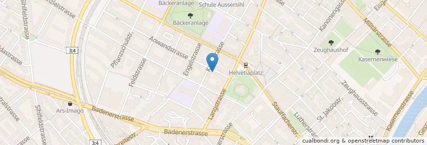 Mapa de ubicacion de Les Complices* en Switzerland, Zurich, District Zurich, Zurich.