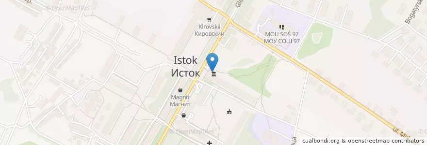 Mapa de ubicacion de Почтовое отделение № 61 en Russie, District Fédéral De L'Oural, Oblast De Sverdlovsk, Городской Округ Екатеринбург.