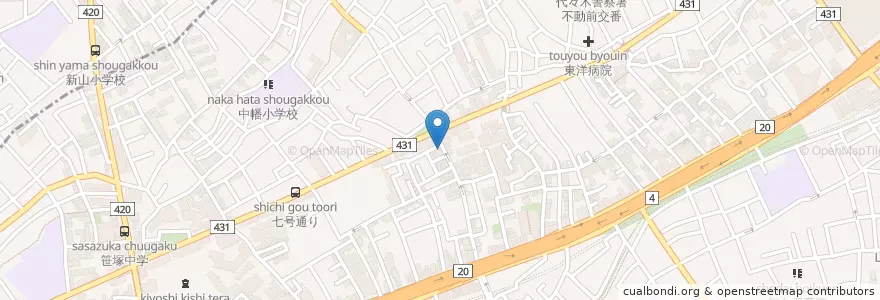Mapa de ubicacion de Cafe de Espresso en Japan, 東京都, 渋谷区.