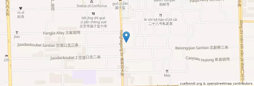 Mapa de ubicacion de Industrial and Commercial Bank of China en China, Pekín, Hebei, 东城区.