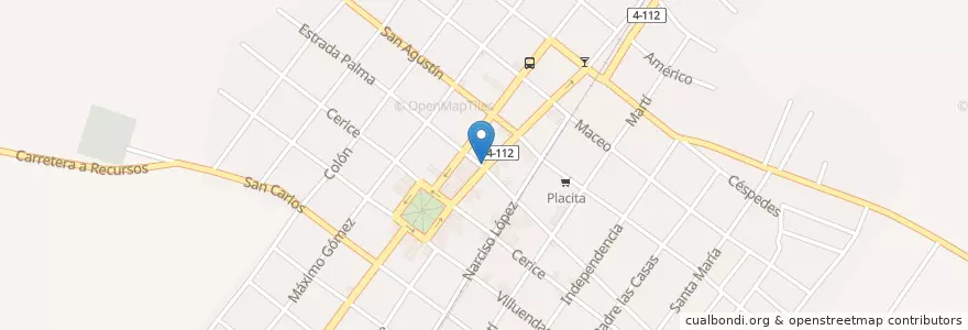 Mapa de ubicacion de Tres Toneles en 古巴, Cienfuegos, Palmira.