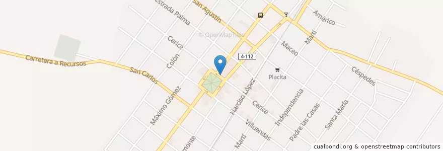 Mapa de ubicacion de Oficina de Correos en Küba, Cienfuegos, Palmira.