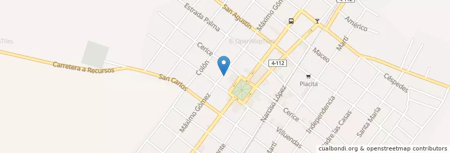 Mapa de ubicacion de Biblioteca Municipal de Palmira en Küba, Cienfuegos, Palmira.