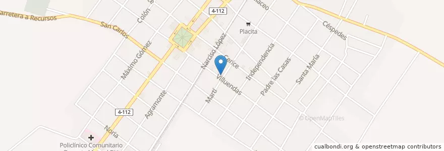 Mapa de ubicacion de Cabaret en كوبا, Cienfuegos, Palmira.
