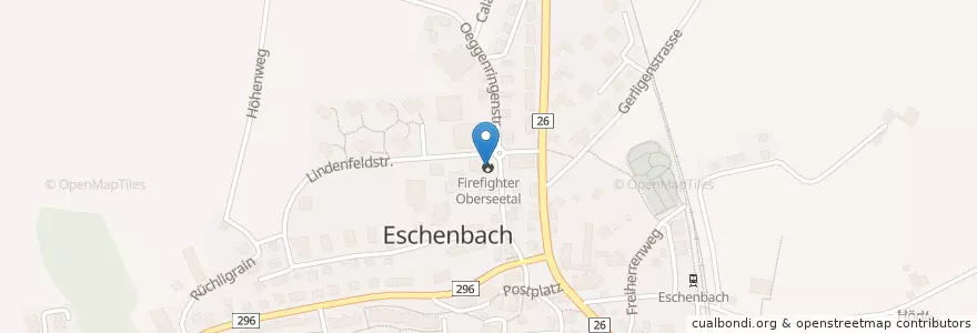 Mapa de ubicacion de Firefighter Oberseetal en Schweiz, Luzern, Eschenbach (Lu).