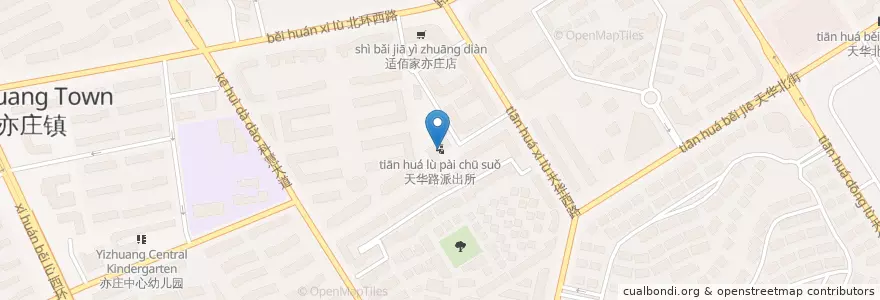 Mapa de ubicacion de 天华路派出所 en 中国, 北京市, 河北省, 大兴区.