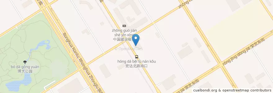 Mapa de ubicacion de 眉州东坡酒楼 en China, Beijing, Hebei, Daxing District.