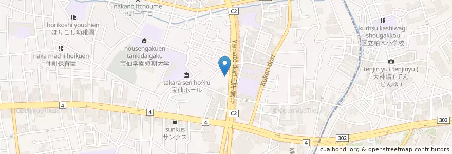 Mapa de ubicacion de Wine Bar Trio en Japão, Tóquio, 中野区.